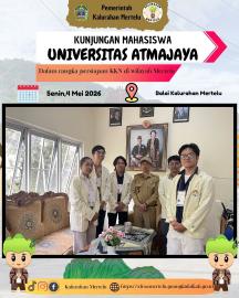 Kunjungan Mahasiswa Universitas Atmajaya untuk Persiapan KKN di Kalurahan Mertelu